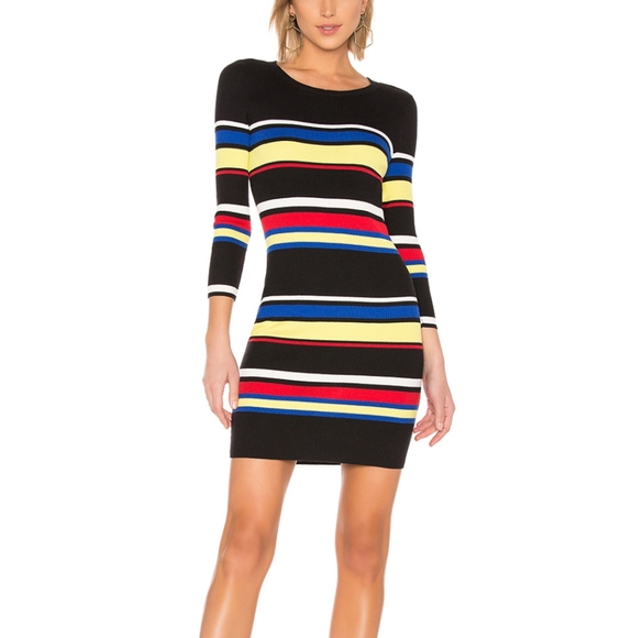 Sanctuary Dresses & Skirts - Sanctuary Black Striped Long Sleeve Daytime Dress
